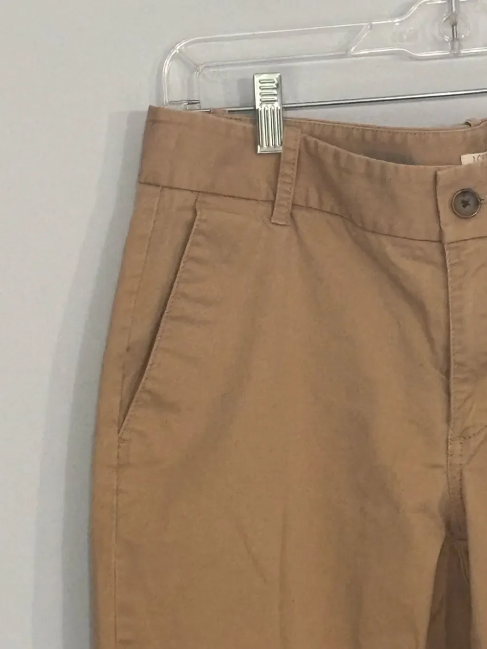 J. Crew Frankie Stretch Brown Chinos in Saddle Tan Color Size 8 Women’s